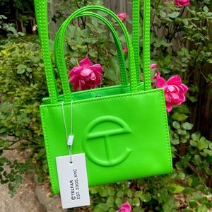 Small Highlighter Green TELFAR Bag